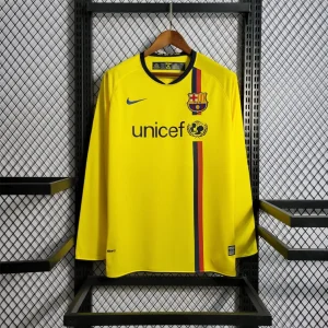 Camiseta Barcelona 08/09 Fora - (Retro) Manga Larga
