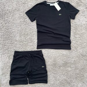 Conjunto pantalón corto LACOSTE negro